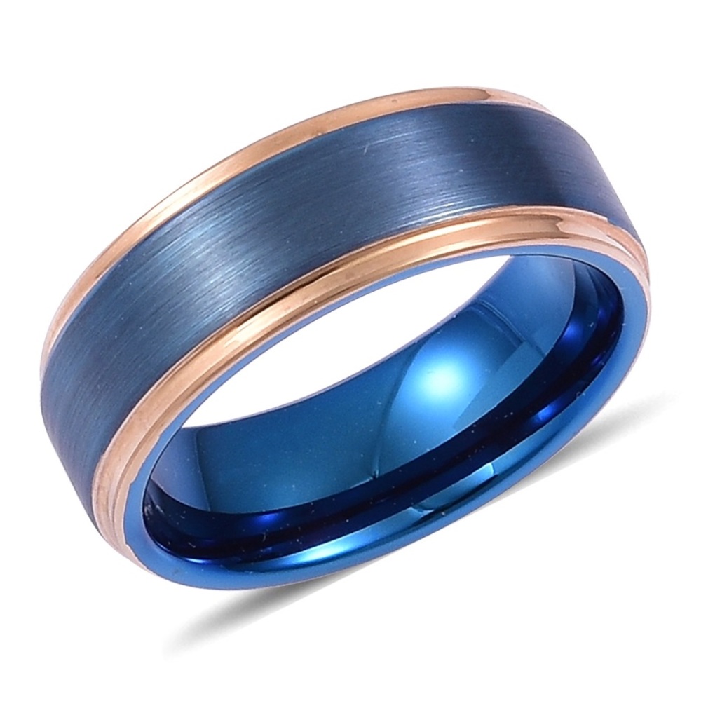 Dualtone Tungsten Carbide Men's Band Ring - Picture 2 of 7